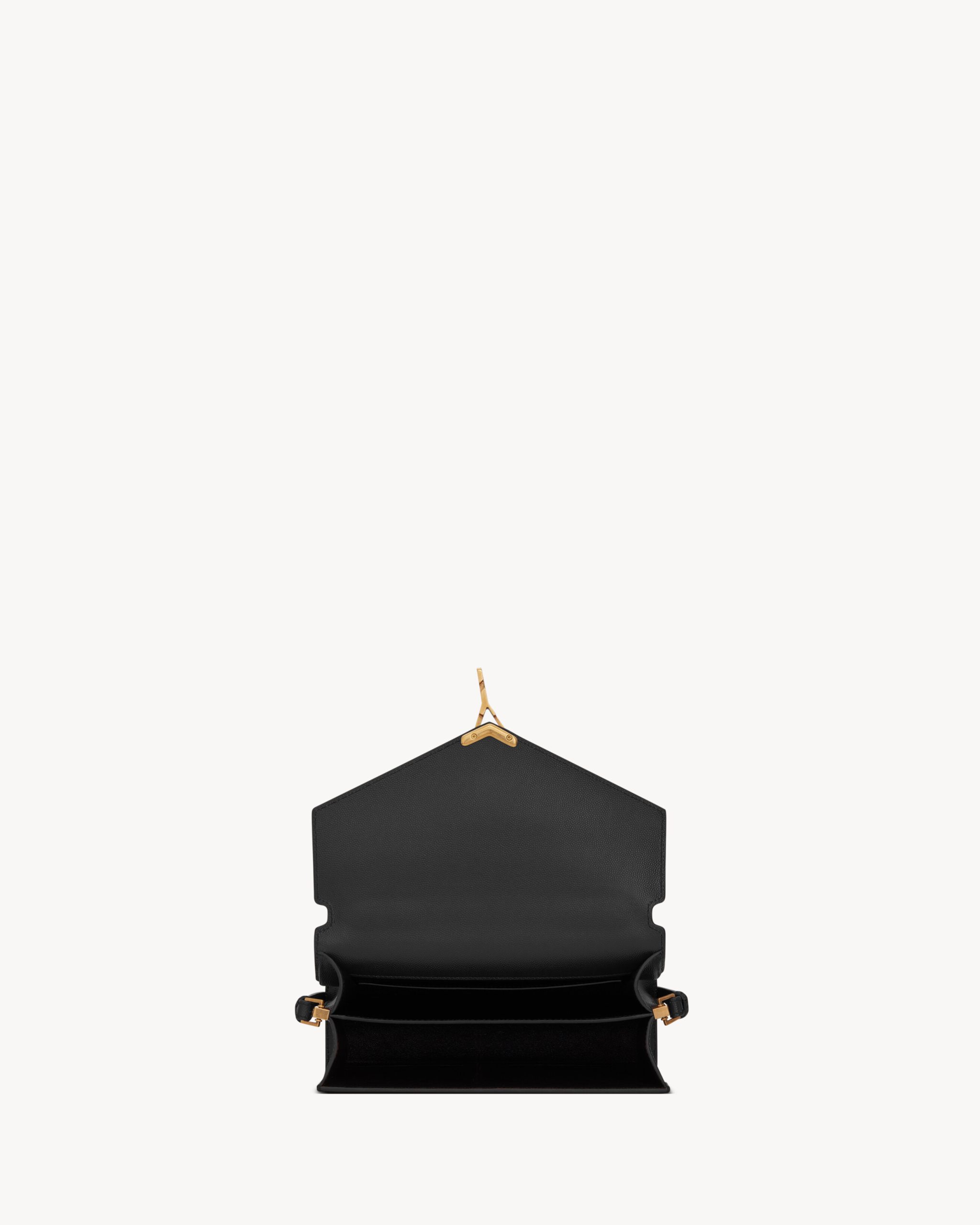 YSL CASSANDRA Medium top handle bag in grain de poudre embossed leather - Image 3